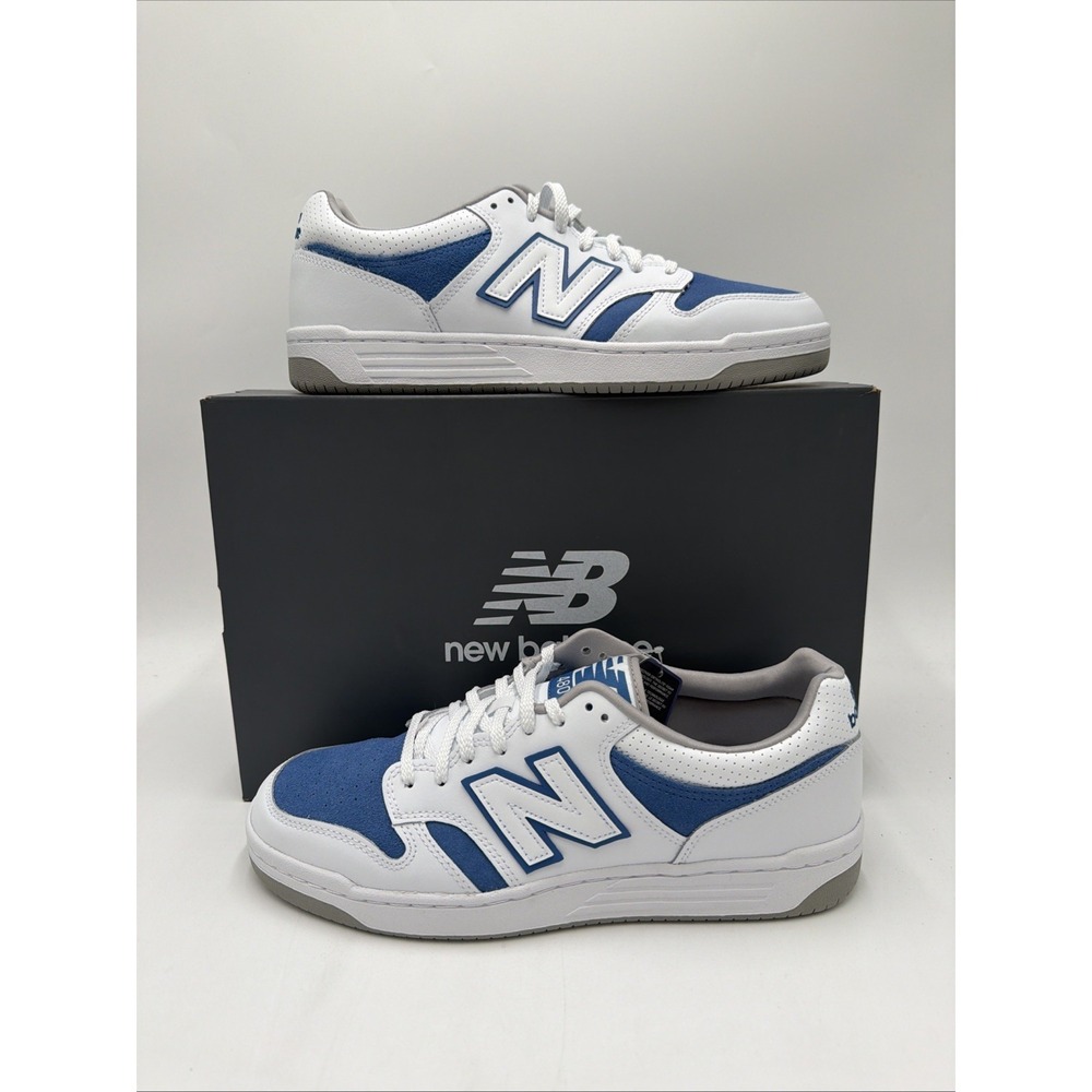 New Balance 480 Shoes Men's 13 White/Blue  NWB